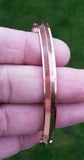 Pure copper kara collar edge punjabi hindu sikh singh khalsa healing bangle cc7