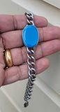 Stainless steel salman khan bracelet turquoise dabang firoza celebrity bollywood