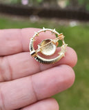 Moon Universe Brooch Vintage Look Gold Plated Celebrity Star Broach Lucky Pin U2