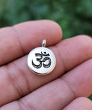 Om Pendant Hindu Ohm Power Silver Gold Plated Evil Eye Protection Shield K53 New