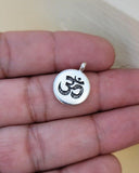 Om Pendant Hindu Ohm Power Silver Gold Plated Evil Eye Protection Shield K53 New