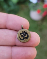 Om Pendant Hindu Ohm Power Silver Gold Plated Evil Eye Protection Shield K53 New