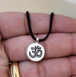 Om Pendant Hindu Ohm Power Silver Gold Plated Evil Eye Protection Shield K53 New