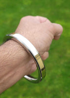 Prem dhillon kada stainless steel brass smooth plain sikh flat kara bangle j7a