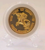 Gold tone sikh the king of kings guru gobind singh ji khalsa 1699 token 3d coin