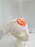 Sikh hindu kaur singh orange khanda bandana head wrap gear rumal handkerchief a2