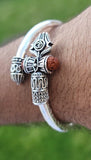 Kaze Fujii Grace Om bracelet Lord Shiva Ohm kara Hindu kada Fuji trident bangle