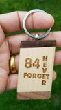 Sikh punjabi word never forget 1984 singh kaur khalsa wood key chain key ring nn