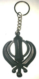 Funky looking hindu sikh key chain khalsa singh khanda key ring in many colours