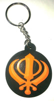 Funky looking hindu sikh key chain khalsa singh khanda key ring in many colours