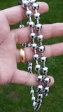 Sikh 54 chrome plated steel beads meditation praying beads simran dumala mala ff