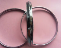 Stunning Chrome Plated Steel Sikh Singh Khalsa Ridged Edge Kara Sikh Bangle U1