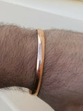 Stunning 100% pure copper punjabi hindu sikh singh khalsa smooth healing kara q5