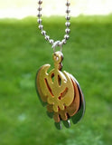 Khalsa silver gold copper plated punjabi sikh khanda pendant singh kaur gift dd1