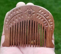 Guru gobind singh's kanga style kuba curved singh sikh kakar wood beard comb mm1