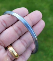 Sarbloh Iron Kara One Edge Sikh Singh Kaur Karha Punjabi Khalsa Kada Bangle C5