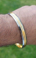 Sikh Kara Gold Silver Plated Tone Design Punjabi Singh Kada Bangle Bracelet W10