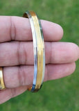 Sikh Kara Gold Silver Plated Tone Design Punjabi Singh Kada Bangle Bracelet W10