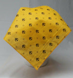 Sikh Punjabi Yellow Khalsa Khanda bandana Head Wrap Gear Rumal Handkerchief