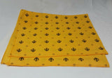 Sikh Punjabi Yellow Khalsa Khanda bandana Head Wrap Gear Rumal Handkerchief