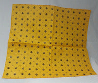 Sikh Punjabi Yellow Khalsa Khanda bandana Head Wrap Gear Rumal Handkerchief