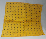 Sikh Punjabi Yellow Khalsa Khanda bandana Head Wrap Gear Rumal Handkerchief