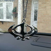 Stainless steel punjabi sikh wide khanda stunning pendant for car rear mirror