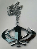 Stainless steel punjabi sikh wide khanda stunning pendant for car rear mirror