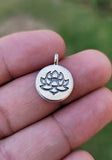 Lotus pendant hindu power silver gold plated evil eye protection shield k55 new