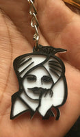 Sikh shaheed sardar bhagat singh ji acrylic portrait key ring punjabi key chain