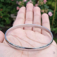 Chrome Plated Kara Smooth Plain Sikh Singh Kaur Khalsa Kada Bracelet Bangle B15