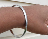 Chrome Plated Kara Smooth Plain Sikh Singh Kaur Khalsa Kada Bracelet Bangle B15