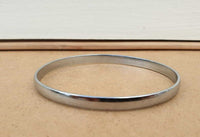 Chrome Plated Kara Smooth Plain Sikh Singh Kaur Khalsa Kada Bracelet Bangle B15