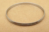 Chrome Plated Kara Lines  Design Sikh Singh Kaur Khalsa Kada Bracelet Bangle B16