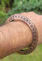 Sant bhindranwale kara gurmukhi kada antique copper colour sikh singh bangle E10