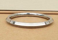 Stainless Steel Kara Sikh One Edge Kada Singh Kaur Khalsa Five Lines Bangle V32