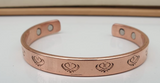 Magnet Copper Kara Khanda Engraved Sikh Kada Adjustable Bangle Hindu Tamba V33