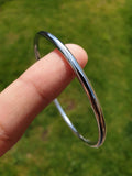 Chrome Plated Kara Round Smooth Bangle Sikh Bracelet Khalsa Singh Kaur Kada V35