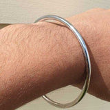 Chrome Plated Kara Round Smooth Bangle Sikh Bracelet Khalsa Singh Kaur Kada V35