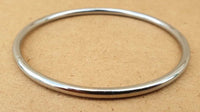 Chrome Plated Kara Round Smooth Bangle Sikh Bracelet Khalsa Singh Kaur Kada V35