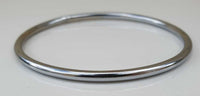 Chrome Plated Kara Round Smooth Bangle Sikh Bracelet Khalsa Singh Kaur Kada V35