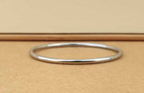 Chrome Plated Kara Round Smooth Bangle Sikh Bracelet Khalsa Singh Kaur Kada V35