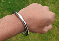 Stainless Steel Kara Round Smooth Sikh Bangle Singh Kaur Khalsa Punjabi Kada V37