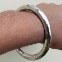 Stainless Steel Kara Round Smooth Sikh Bangle Singh Kaur Khalsa Punjabi Kada V37