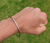 Stainless Steel Kara Silver Smooth Sikh Bracelet Singh Kaur Khalsa Bangle S9 NEW