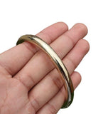 Brass Kara Stunning Chunky Round Smooth Sikh Kada Gold Tone Hindu Bangle T11 NEW