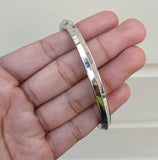 Stainless Steel Kara One Edge Traditional Sikh Bangle Singh Kaur Punjabi Kada F5