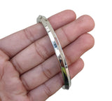 Stainless Steel Kara One Edge Traditional Sikh Bangle Singh Kaur Punjabi Kada F5