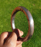 Sikh Sarbloh Kara Antique lron Look Smooth Round Bangle Singh Kaur Khalsa Kada S