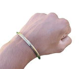 Stainless Steel Kara Sikh Bangle Brass Line Thin Bracelet Singh Khalsa Kada S19